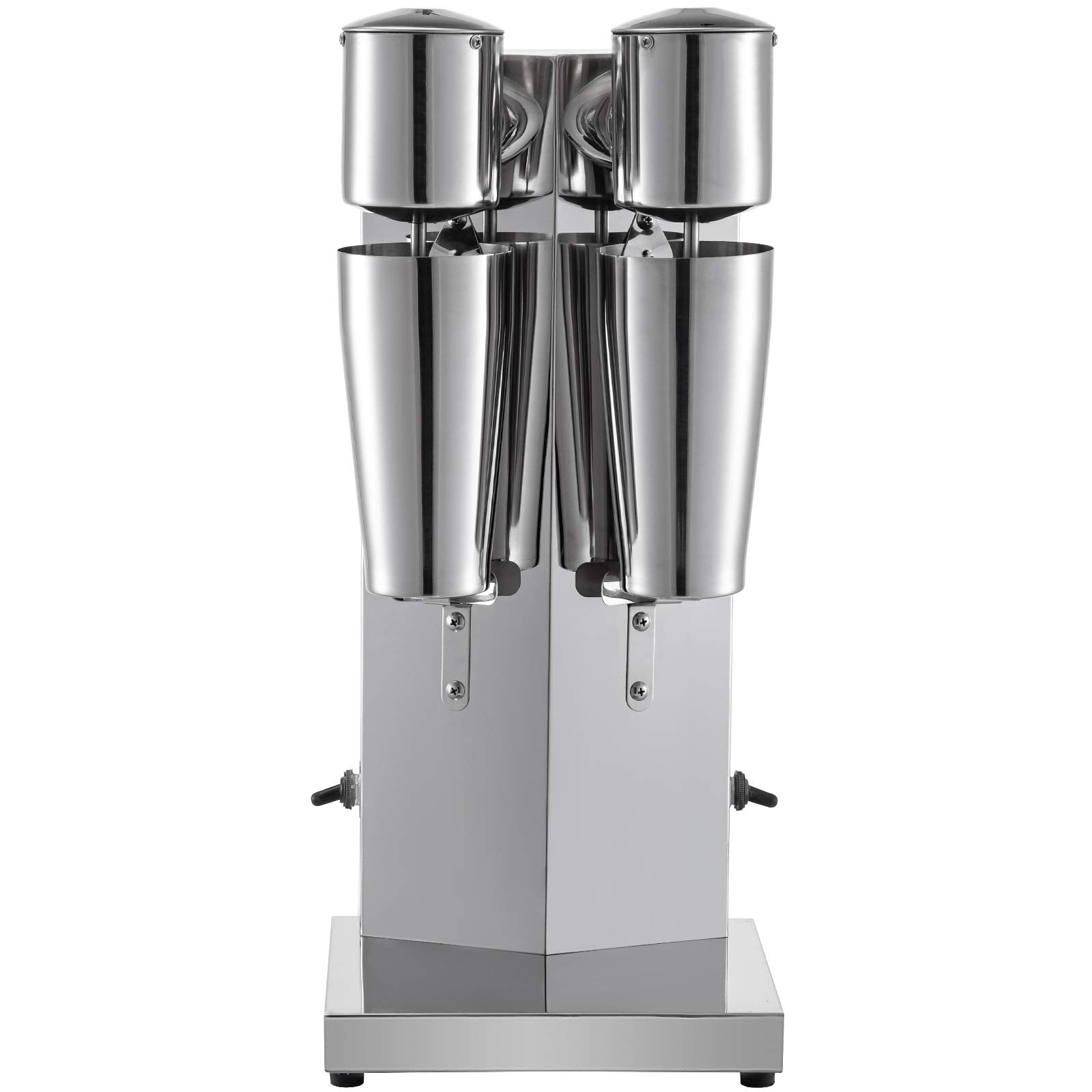 VEVOR Getränkemixer 150W, Milchshaker Elektrisch 800ml, Doppelköpfe, Silbrig, Elektrischer Mixer für Shakes, Cocktailmixer, Milchshake Maschine, Bar Mixer, Standmixer, Gewerbliche Privatgebrauch
