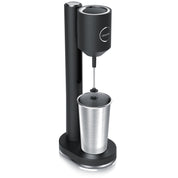 Arendo - Eiweiß Shaker - Protein Mixer - Milchshake Mixer - elektrischer Standmixer - 500 ml Edelstahl Becher - 22.000 U min - 2 Geschwindigkeitsstufen - Fitness Protein Drinks Smoothies Milchshakes