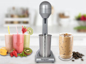 Beper - Elektrischer Standmixer für Milchshakes, Frappés, Smoothies und Cocktails, 2-Gänge, Aluminiumbehälter 0,5 l, 100 W , Rot