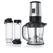 Arendo - Edelstahl Standmixer 700W - 2in1 - Smoothie Maker - 1,2l Fassungsvermögen inkl. 2x 0,57l Smoothie Mixbehälter - Mix & Go Shake Mixer - Leistungsstarkes Edelstahlmesser
