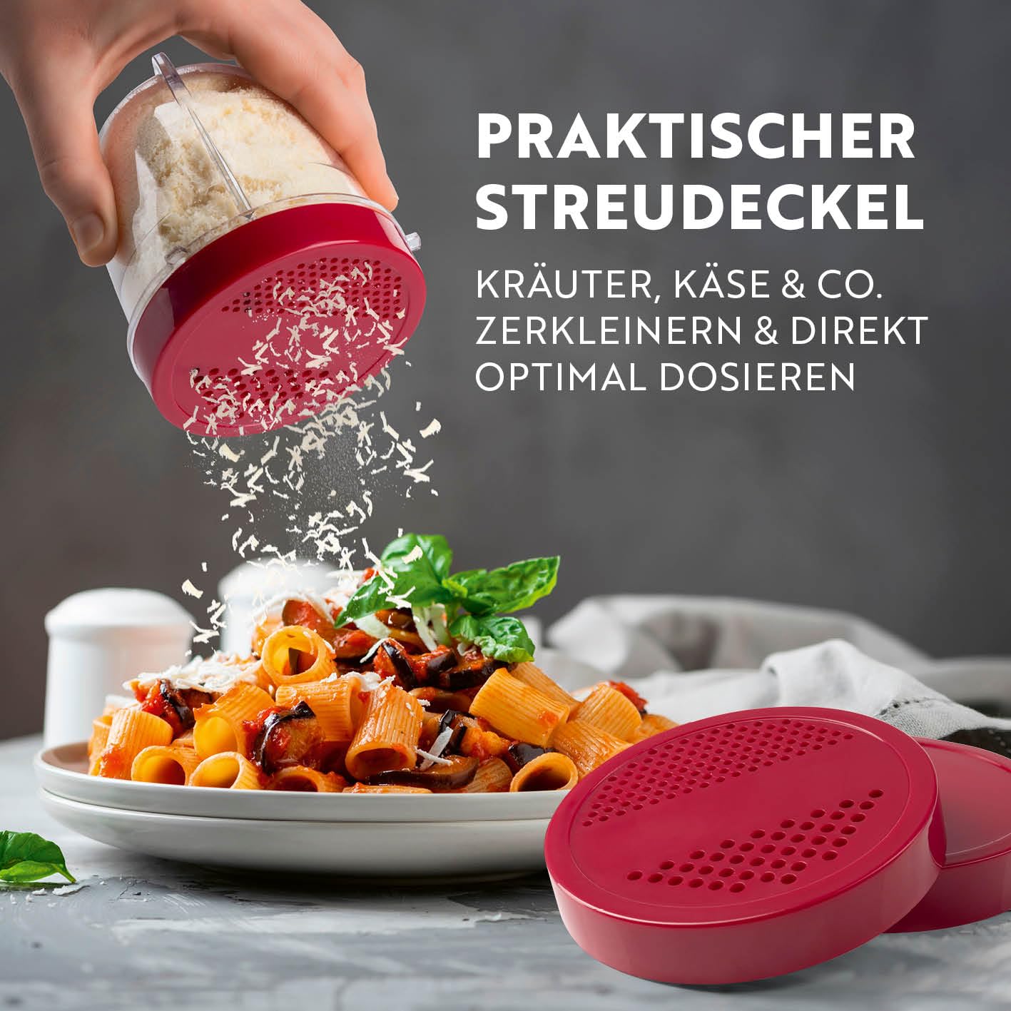 GOURMETmaxx Mr. Magic Power Pro Mixer 400 Watt | Smoothie Maker mit to go Deckel | Standmixer mit Mixbecher & Frischhaltedeckel zum Aufbewahren | Blender mit Zubehörset L für Shakes, Smoothies etc.