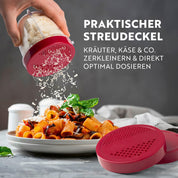 GOURMETmaxx Mr. Magic Power Pro Mixer 400 Watt | Smoothie Maker mit to go Deckel | Standmixer mit Mixbecher & Frischhaltedeckel zum Aufbewahren | Blender mit Zubehörset L für Shakes, Smoothies etc.