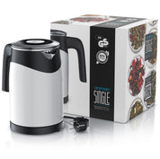 Arendo - 0,5l Edelstahl Wasserkocher mit Temperatureinstellung im Doppelwand-Design - 0,5l Wasser-Füllmenge - 5 Temperaturstufen einstellbar - Warmhaltefunktion - Energiesparend